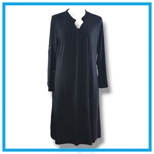 Women’s 3/4 Sleeve Dress V Neck Plus Size Tshirt Dress for Women Knee Length